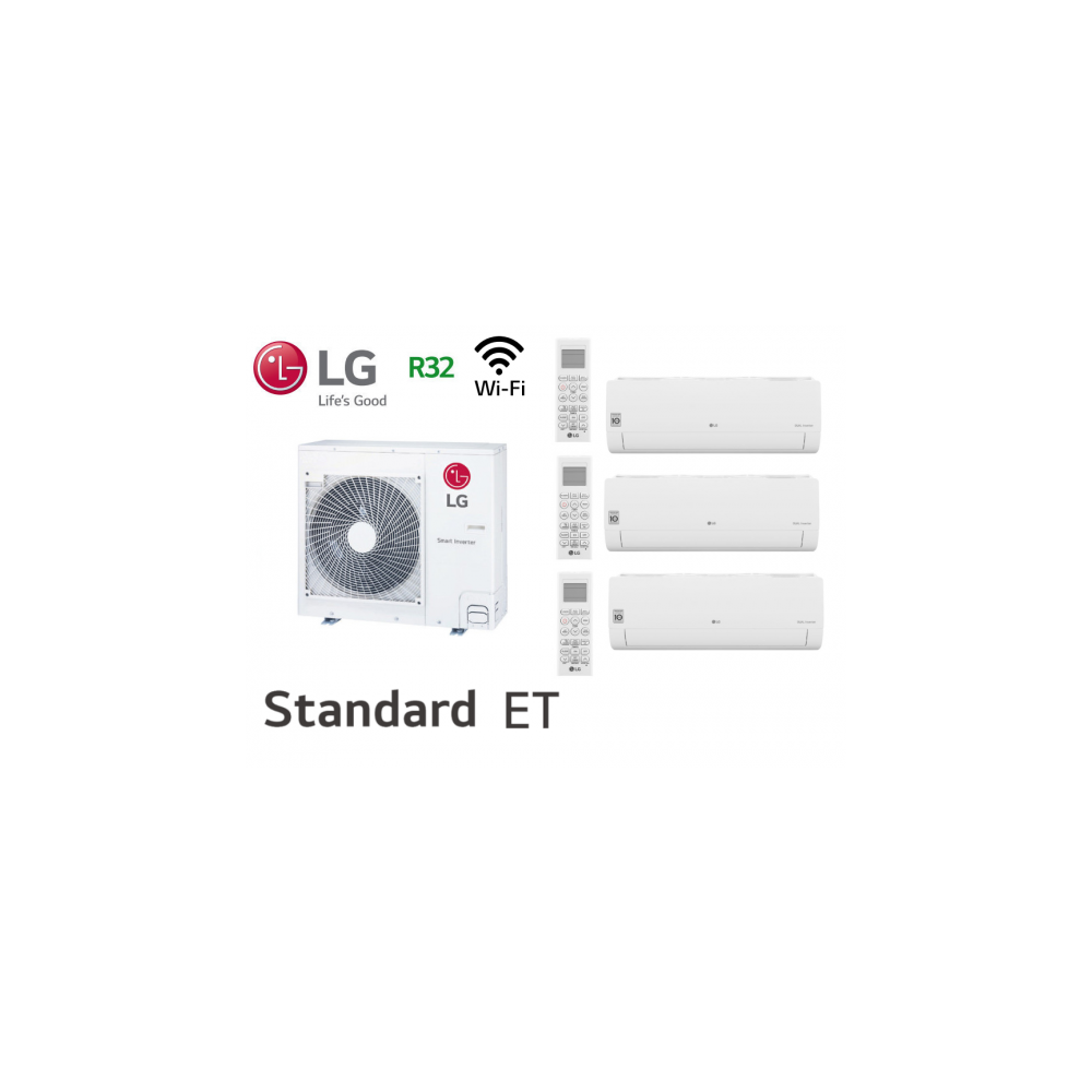 LG Tri-Split mural STANDARD MU5R30.U42 + 2 X S09ET.NSJS + 1 X S18ET.NSKS