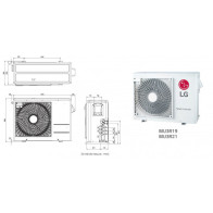LG Tri-Split DELUXE WIFI MU3R19.U23 + 2 X DM07RK.NSJ + 1 x DC09RT.NSJ