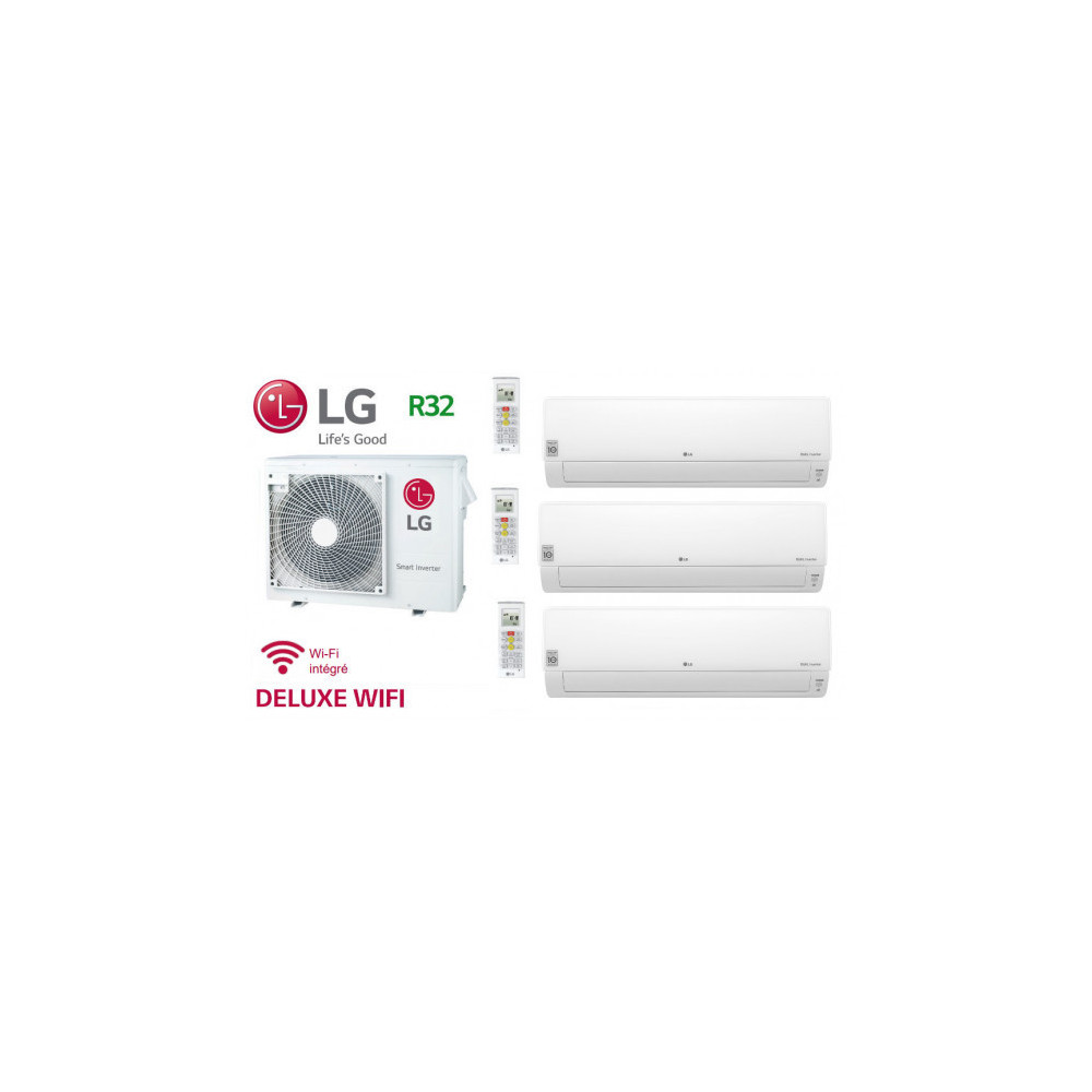 LG Tri-Split DELUXE WIFI MU3R21.U23 + 2 X DM07RK.NSJ + 1 X DC12RT.NSJ