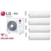 LG Quadri-Split DELUXE WIFI MU4R25.U22 + 3 X DM07RK.NSJ + 1 x DC12RT.NSJ - R32