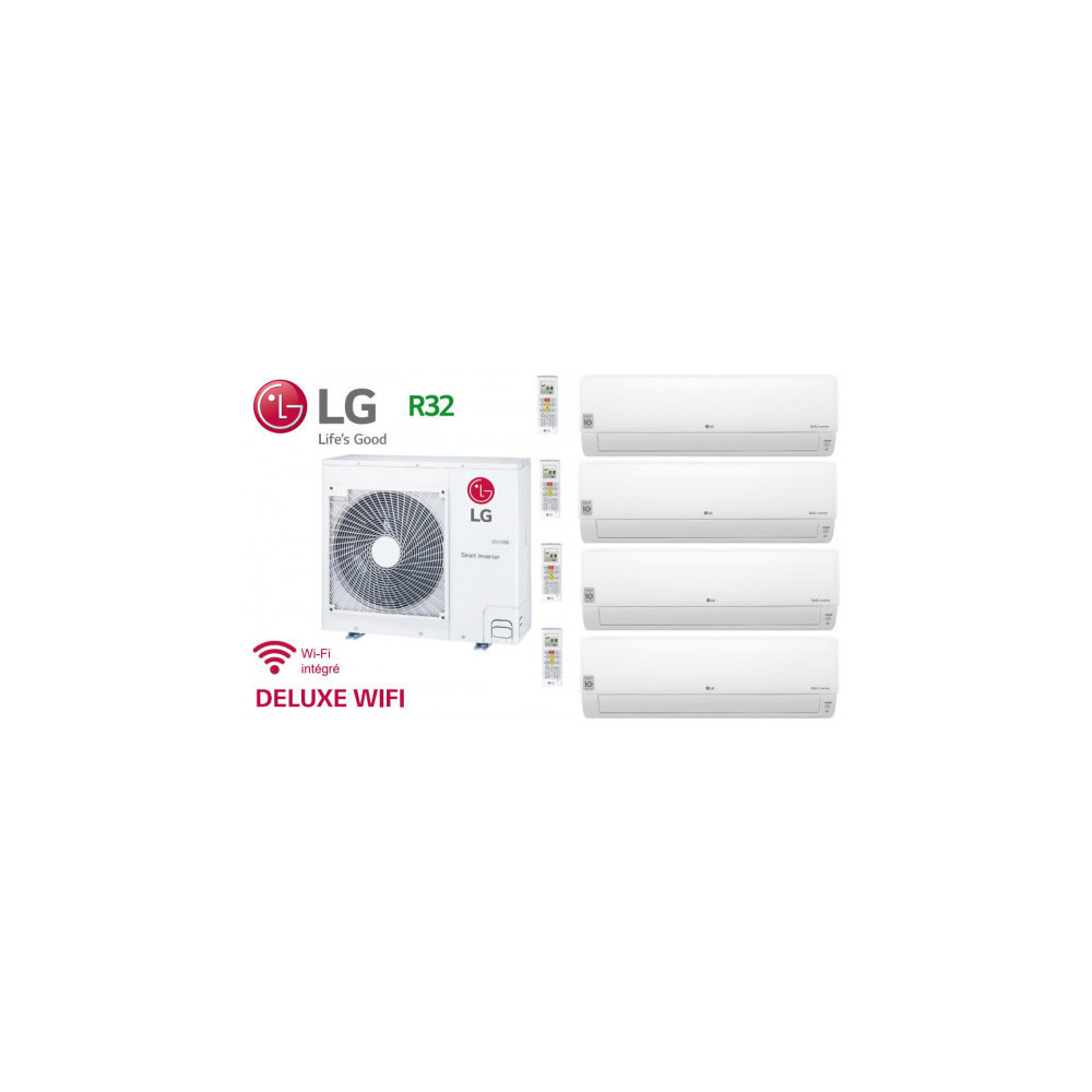 LG Quadri-Split DELUXE WIFI MU4R27.U42 + 3 X DM07RK.NSJ + 1 X DC12RT.NSJ