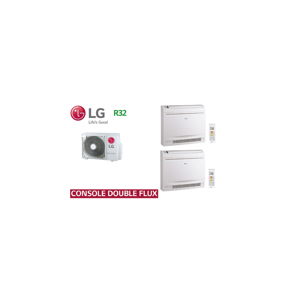 LG Bi-Split CONSOLE DOUBLE FLUX MU2R17.U13 + 2 x UQ09F.NA0