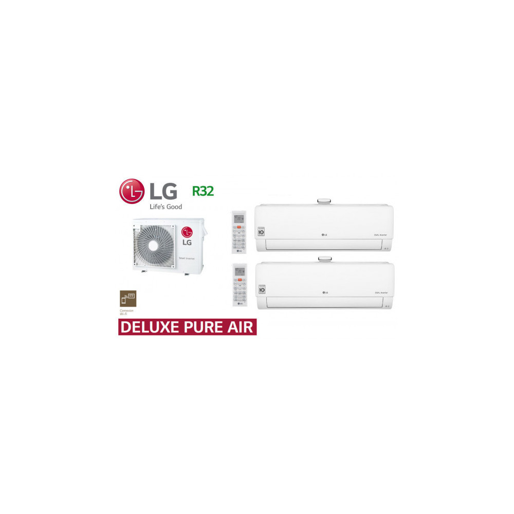 LG Bi-Split Deluxe Pure Air MU4R25.U22 + 2x AP12RT.NSJ