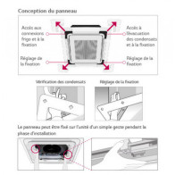 Climatisation LG Bi-Split Cassette 4 voies MU3R21.U23 + CT09F.NR0 & CT12F.NR0 | Naturfreeze
