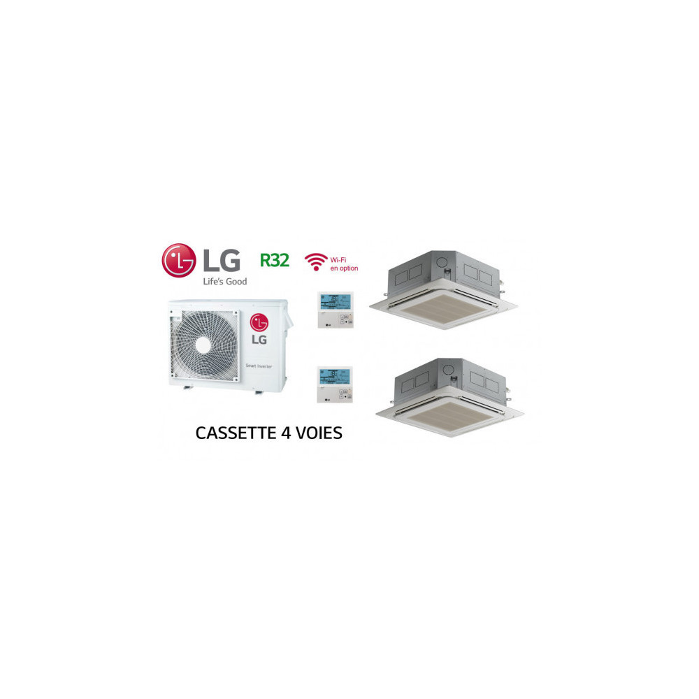 LG Bi-Split Cassette 4 voies MU3R21.U23 + 1 X CT09F.NR0 + 1 X CT12F.NR0 LG Bi-Split Cassette 4 voies MU3R21.U23 + 1 X CT09F.NR0 + 1 X CT12F.NR0
