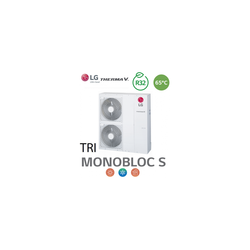 Pompe à Chaleur THERMA V Monobloc 65°C - HM143MR.U34 - triphasé - R32