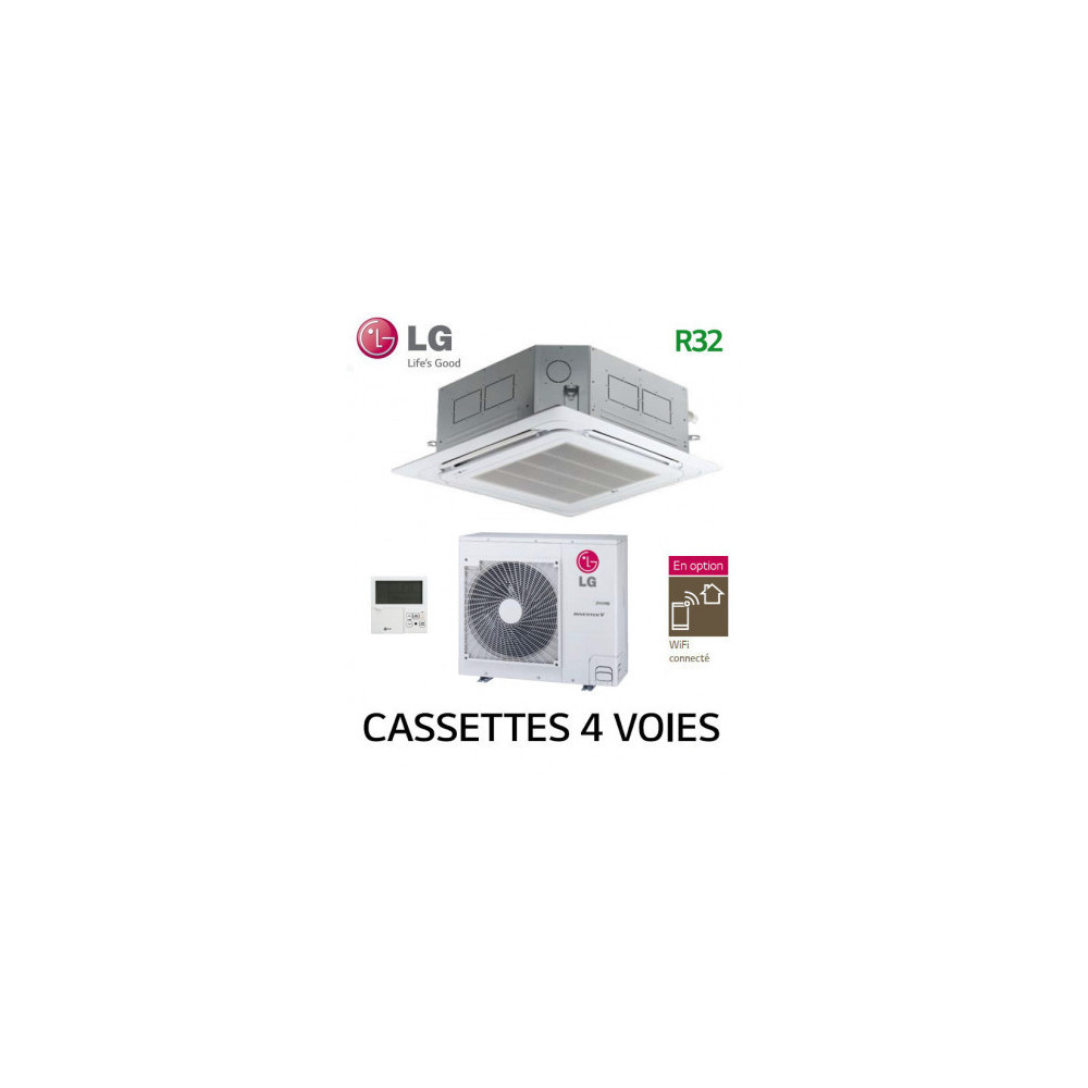 LG Cassette 4 voies DUAL VANE Inverter UT30F.NB0 - UUC1.U40