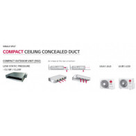 LG GAINABLE Basse pression statique COMPACT CL18F.N60 - UUA1.UL0