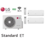 Climatiseur LG Bi-Split Mural STANDARD MU4R25.U22 + S09ET + S18ET