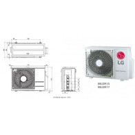 LG Bi-Split DELUXE WIFI MU2R15.U13 + 2 X DM07RK.NSJ