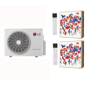 Chauffage LG Bisplit Mural - 2 unités intérieures design | Naturfreeze